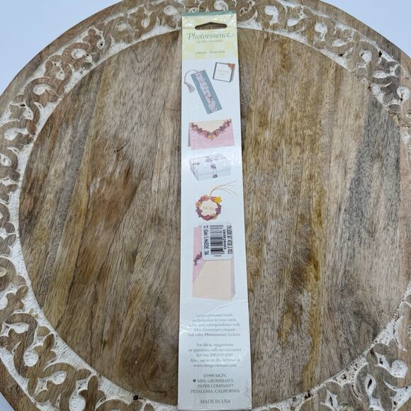NOS VTG Mrs Grossman’s Photoessence Design Line Stickers Rose Petals 2 Sheets - Picture 3 of 5